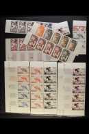 RED CROSS FRENCH COLONIES - COLLECTION Of IMPERFORATE COLOUR SEPARATIONS In Strips Or Large Multiples, Plus 38... - Zonder Classificatie