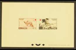 RED CROSS ALGERIA 1957 Red Cross Set On An "Epreuve Collective" (both Stamps), As Yvert 343/4, Clean & Fine.... - Zonder Classificatie