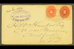 MINING MEXICO 1891 (10 Jan) Cover With Oval "Santa Juliana Mining Co, Jesus Maria" Datestamp (another Strike On... - Non Classés