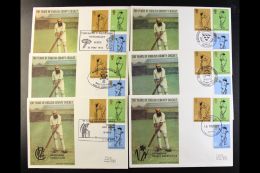 CRICKET GREAT BRITAIN 1973 Official TCCB Illustrated First Day Covers, Comprising Five With Special Postmarks Inc... - Unclassified