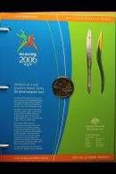 COMMONWEALTH GAMES MELBOURNE 2006 Uncirculated Coin Collection Of 16 Different 50c Coins Representing Each Of The... - Ohne Zuordnung