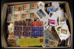 INTERESTING BOX OF STAMPS - ON PAPER An All World, Mainly 20th Century "on Paper" Unchecked Range In A Small Box.... - Other & Unclassified