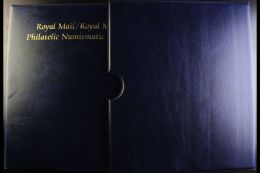 ALBUMS WITH SLIPCASES An Attractive Set Of Six Navy Blue Royal Mail/Royal Mint Philatelic Numismatic Cover Albums... - Other & Unclassified