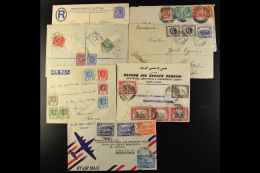 BRITISH COMMONWEALTH COVERS. 1909-1951 Interesting Group Of Better Covers Chiefly Addressed To Czechoslovakia, Inc... - Other & Unclassified
