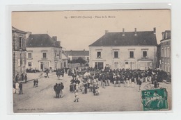 72 - BRULON / PLACE DE LA MAIRIE Jour De Fête - Brulon