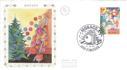 MONACO - ENVELOPPE 1er JOUR - FDC - N° 1500 - NOEL - 1985 - FDC