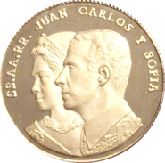 ESPAÑA. MEDALLA JUAN CALOS Y SOFÍA PRÍNCIPES DE ESPAÑA. PLATA PROOF. CON ESTUCHE. ESPAGNE. SPAIN MEDAL - Royaux/De Noblesse