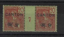 Indochine _ Chine - Surch. Canton -  Bilingue_ Millésimes 120c Grasset _1909  N°39 ( Tirage 296 T.) - Unused Stamps