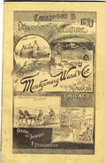 CATALOGUE 1893 DEPARTMENT AGRICULTURE MONTGOMERY WARD COMPAGNIE MICHIGAN AVENUE CHICAGO FARM MACHINERY - 1850-1899