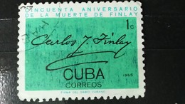RARE 1C CORREOS CUBA 1965 CARLOS J. FINLAY USEDMIND STAMP TIMBRE - Usados