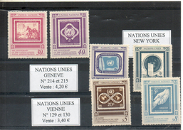 Nations Unies. 40e Anniversaire De L'administration Postale Des Nations Unies - Gemeinschaftsausgaben New York/Genf/Wien