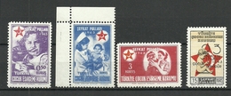 Turkey; 1943 Society For The Protection Of Children Stamps - Wohlfahrtsmarken