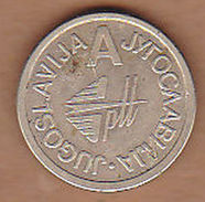 AC - YUGOSLAVIA PTT TELEPHONE A TOKEN JETON - Monetary/Of Necessity