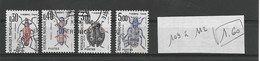 FRANCE LIQUIDATION THEME INSECTES/ COLEOPTERES Série 4 Timbres Oblitérés Cote 2017 = 1.60 Euros - Altri & Non Classificati