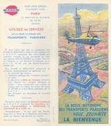 La Régie Autonome Des Transports Parisiens Vous Souhaite La Bienvenue - Héligare De Paris Issy Par Georges Redon - - Reclame
