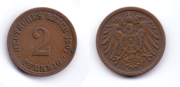 Germany 2 Pfennig 1907 A - 2 Pfennig