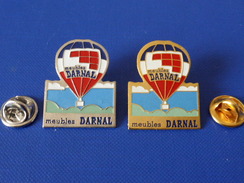 Lot De 2 Pin´s Montgolfière Meubles Darnal (Z12) - Mongolfiere