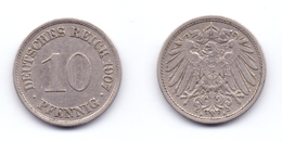 Germany 10 Pfennig 1907 A - 10 Pfennig