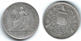 GUATEMALA  REAL 1896 PLATA SILVER T BONITA - Guatemala