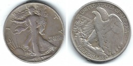 EE.UU. USA HALF DOLLAR 1943 PLATA SILVER T DAÑADA - 1916-1947: Liberty Walking