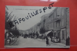 Cp  Caussade  Boulevard Carnot  Animé N 7 - Caussade