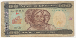 ERITREA  100 NAKFA 1997 USED - Erythrée