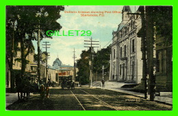 SHERBROOKE, QUÉBEC - DUFFERIN AVENUE, SHOWING POST OFFICE - ANIMATED - THE VALENTINE & SONS PUB CO - - Sherbrooke