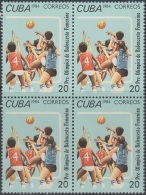 1984.83 CUBA MNH 1984 Ed.3024. PRE- OLIMPICOS BALONCESTO. BASKET PRE OLIMPIC GAMES. BLOCK 4. - Neufs