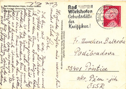 L3351 - BRD (1976) Bad Wörishofen - Birthplace Of Kneipp Cure! (postcard: Bad Wörishofen) Tariff: 50 Pf. - Bäderwesen