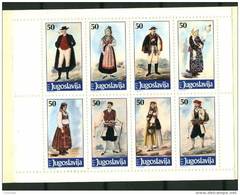 Yougoslavie** Carnet N° C2037 - Costumes Nationaux - Markenheftchen