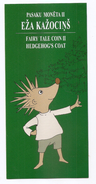 Latvia Silver Fairy Tale Hedgehog 2016 IGEL Only Original Bank Booklet Lettland - Lettonia