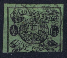 Braunschweig Mi Nr 10 A Yv Nr 6 Cancelled  Signed/ Signé/signiert - Braunschweig