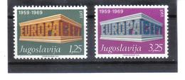 BAU1092 EUROPA-CEPT 1969 JUGOSLAWIEN MICHL 1361/62  Postfrisch SIEHE ABBILDUNG - Unused Stamps