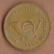 AC -  POLAND POLSKA TELEPHONE TELEGRAF 1990 C TOKEN JETON - Monétaires / De Nécessité