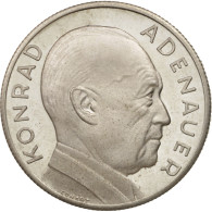 Allemagne, Medal, Konrad Adenauer, History, 1967, FDC, Argent - Andere & Zonder Classificatie