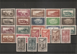 Maroc Français ( 128/149 X -MH) - Unused Stamps