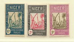 NIGER  ( NIG - 15 )  1926  N° YVERT ET TELLIER  N°  31/33   N** - Neufs