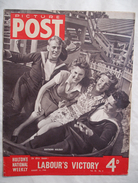 PICTURE POSTE ( MAGAZINE ANGLAIS ) 1945 . LABOUR'S VICTORY .HIGHLAND . PABLO CASALS . WEST-AFRICA . MIDDLESBROUGHT . - Autres & Non Classés