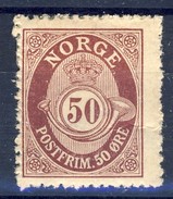 ##Norway 1911. Posthorn Type. Michel 87A. MH(*) - Unused Stamps