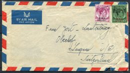 Malaya BMA Overprints Airmail Cover - Switzerland - Malaya (British Military Administration)