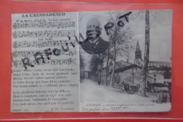 Cp Caussade Souvenir Commemoratif Au Poete Lacombe - Caussade