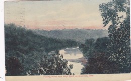 Iowa Anamona Fishing Point From High  Bluff 1912 - Des Moines