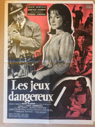 Affiche Cinéma Originale Film LES JEUX DANGEREUX De PIERRE CHENAL Avec JEAN SERVAIS PASCALE AUDRET - Affiches & Posters