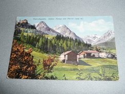 CPA Timbrée Carte Postale, Suisse, Unter Engadin, Chateau Schloss Tarasp Und Florins - Tarasp