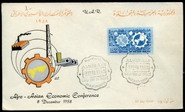 EGYPT FDC Economic Conference 1958 - Covers & Documents