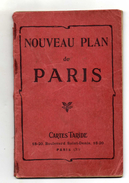 NOUVEAU PLAN DE PARIS  Cartes Taride  ANNEE 1923 - Europe