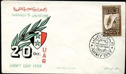 EGYPT FDC Army Day 1959 - Brieven En Documenten