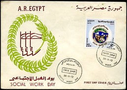 EGYPT FDC Social Work Day 1972 - Lettres & Documents