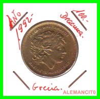 GRACIA  -  GREECE -  MONEDA DE  100  DRACHMES - AÑO 1992  -  Aluminum-Bronze, 29.5 Mm - Greece