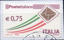 VARIETA 2010 - POSTE ITALIANE, POSTA ITALIANA 0,75 - LETTERINA INCOMPLETA - Varietà E Curiosità